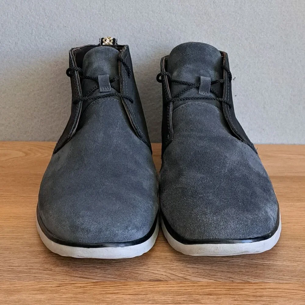 Ugg Freamon Chukka Light Boots Grey Suede Men's 13 EU 46 Waterproof Shoes Black